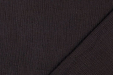 Musselin, Double Gauze, schwarz, 0,5 m